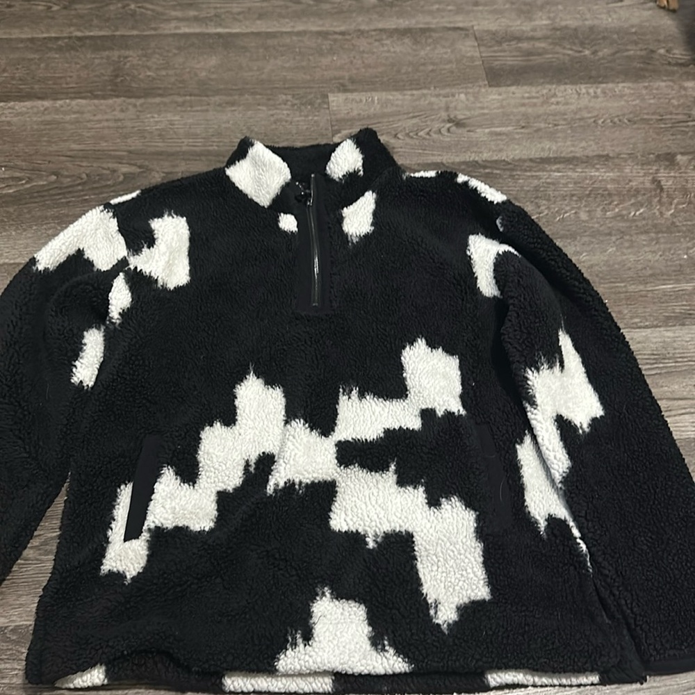 Sherpa like quarters zip jacket
